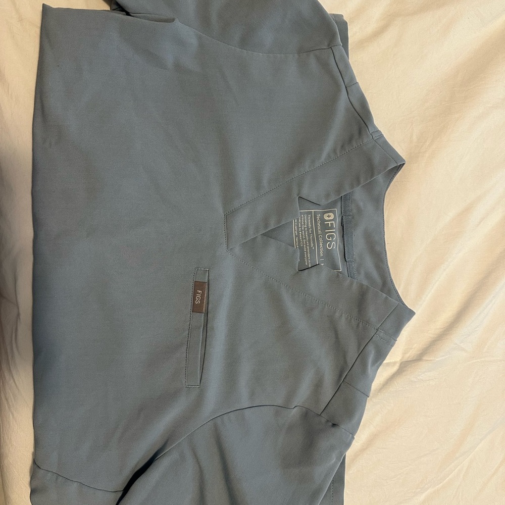 Figs Light Blue Scrub Set